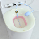 مقعد المرحاض للعناية بعد الولادة Sitz Bath يخفف الألم بشكل عميق بما فيه الكفاية باستخدام Flusher