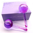 OEM Premium Custom Custom Label Frozen Cryo Cooling Massager Pink Ice Globes للوجه