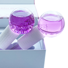 OEM Premium Custom Custom Label Frozen Cryo Cooling Massager Pink Ice Globes للوجه