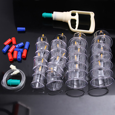 مجموعة الحجامة العلاجية البلاستيكية أدوات شفط فراغ كبيرة الحجم