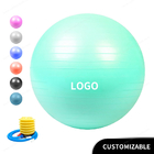 كرة لياقة مقاومة للانفجار من مادة PVC مقاس 75 سم لتدريب القوة الأساسية