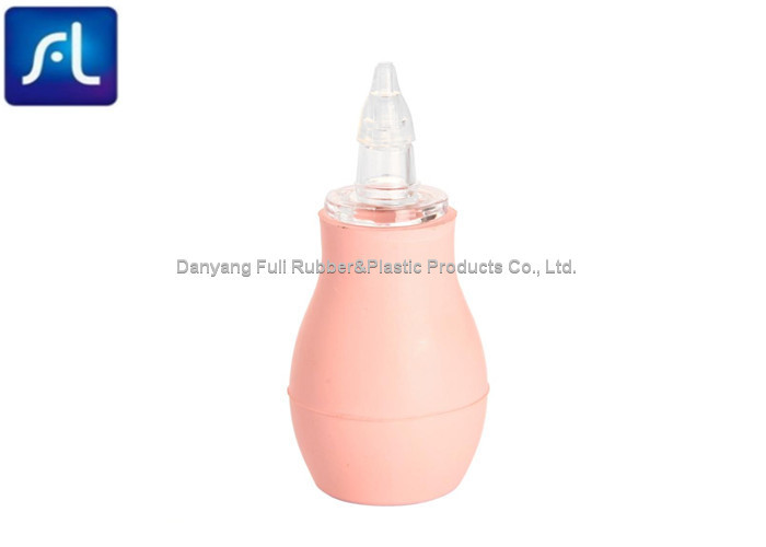 الوردي PVC لمبة الأذن حقنة ، عالية الأداء الآمن الطفل الشافطة