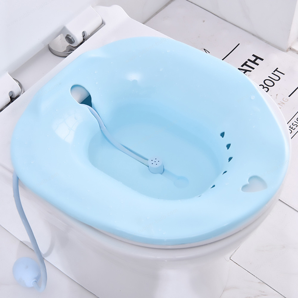حمام جلوس قابل للطي وخالي من القرفصاء ، غير ظاهر فوق مقعد الحمام لعلاج جروح ما بعد الولادة ، والبواسير ، والعناية بالعجان