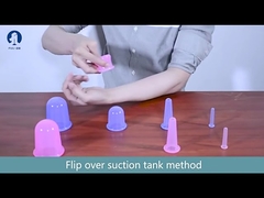 طقم الحجامة السيليكوني لامتصاص الرطوبة للوجه القابل لإعادة الاستخدام بألوان مختلفة