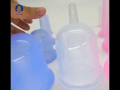 قابلة لإعادة الاستخدام 6.8*53/6*1.5 سنتيمتر سيليكون فراغ مكافحة السيلوليت الحجامة مجموعة