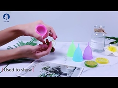 كوب الدورة الشهرية الناعم يقلل من التقلصات لمدة 12 ساعة للحماية من التسرب