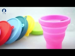 كوب طبي من السيليكون الناعم لفترة الحيض يمكن إعادة استخدامه لنظافة الإناث